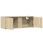 Preview: TV-Wandschrank mit LED-Beleuchtung Sonoma-Eiche 100x31x35 cm