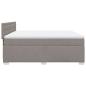 Preview: Boxspringbett mit Matratze Taupe 200x200 cm Stoff