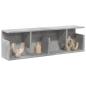 Preview: ARDEBO.de - Wandschrank 100x20x30 cm Betongrau Holzwerkstoff