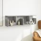 Preview: Wandschrank 100x20x30 cm Betongrau Holzwerkstoff