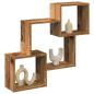 Preview: ARDEBO.de - Wandschrank 78x18x71 cm Altholz-Optik Holzwerkstoff