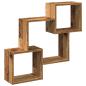 Preview: Wandschrank 78x18x71 cm Altholz-Optik Holzwerkstoff
