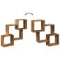 Preview: Wandschrank 78x18x71 cm Altholz-Optik Holzwerkstoff