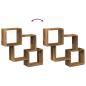 Preview: Wandschrank 78x18x71 cm Altholz-Optik Holzwerkstoff