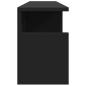 Preview: Wandschrank 80x20x30 cm Schwarz Holzwerkstoff