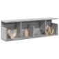 Preview: ARDEBO.de - Wandschrank 100x20x30 cm Grau Sonoma Holzwerkstoff