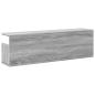 Preview: Wandschrank 100x20x30 cm Grau Sonoma Holzwerkstoff