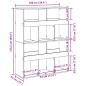 Preview: Bücherregal Räuchereiche 100x33x125,5 cm Holzwerkstoff
