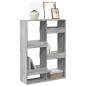 Preview: ARDEBO.de - Bücherregal Grau Sonoma 100x33x135 cm Holzwerkstoff