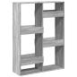 Preview: Bücherregal Grau Sonoma 100x33x135 cm Holzwerkstoff
