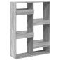 Preview: Bücherregal Grau Sonoma 100x33x135 cm Holzwerkstoff