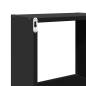 Preview: Wandschrank 78x18x71 cm Schwarz Holzwerkstoff