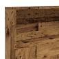 Preview: Bett-Kopfteil mit Ablagen Altholz-Optik 200x19x103,5 cm