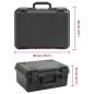Preview: Koffer für Flugreise Tragbar Schwarz 49x38x23 cm PP