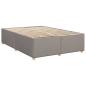 Preview: Boxspringbett mit Matratze Taupe 140x190 cm Stoff