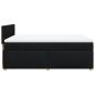Preview: Boxspringbett mit Matratze Schwarz 160x200 cm Stoff