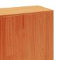 Preview: Massivholzbett ohne Matratze Wachsbraun 200x200 Kiefernholz