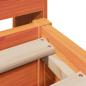 Preview: Massivholzbett ohne Matratze Wachsbraun 140x190 cm Kiefernholz