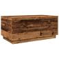 Preview: Couchtisch mit LED-Leuchten Altholz-Optik 90x50x40 cm