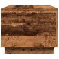 Preview: Couchtisch mit LED-Leuchten Altholz-Optik 90x50x40 cm