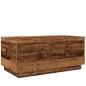 Preview: Couchtisch mit LED-Leuchten Altholz-Optik 90x50x40 cm