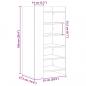 Preview: Schuhschrank Weiß 52x37,5x100 cm Holzwerkstoff