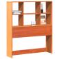Preview: Kopfteil mit Stauraum Wachsbraun 90 cm Massivholz Kiefer