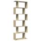 Preview: Raumteiler-Bücherregal 6 Etagen Sonoma-Eiche 70x24x193 cm