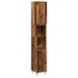 Preview: Badschrank Altholz-Optik 30x30x190 cm Holzwerkstoff
