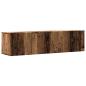 Preview: ARDEBO.de - TV-Wandschrank Altholz-Optik 120x30x30 cm Holzwerkstoff