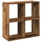 Preview: Raumteiler-Bücherregal Altholz-Optik 69,5x29x69,5 cm