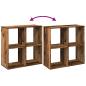 Preview: Raumteiler-Bücherregal Altholz-Optik 69,5x29x69,5 cm