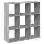 Preview: Raumteiler-Bücherregal Grau Sonoma 102x29x103,5 cm