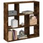 Preview: ARDEBO.de - Raumteiler-Bücherregal Räuchereiche 102x29x103,5 cm