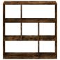 Preview: Raumteiler-Bücherregal Räuchereiche 102x29x103,5 cm
