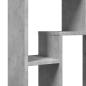 Preview: Bücherregal Betongrau 63x20x90 cm Holzwerkstoff
