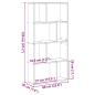 Preview: Bücherregal Artisan-Eiche 60x20x120 cm Holzwerkstoff