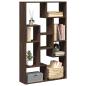 Preview: ARDEBO.de - Bücherregal Braun Eichen-Optik 72x20x120 cm Holzwerkstoff