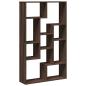 Preview: Bücherregal Braun Eichen-Optik 72x20x120 cm Holzwerkstoff