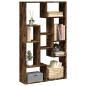Preview: ARDEBO.de - Bücherregal Räuchereiche 72x20x120 cm Holzwerkstoff