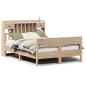 Preview: Massivholzbett mit Regal ohne Matratze 140x190 cm Kiefer