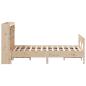 Preview: Massivholzbett mit Regal ohne Matratze 140x190 cm Kiefer