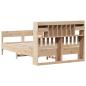 Preview: Massivholzbett mit Regal ohne Matratze 140x190 cm Kiefer