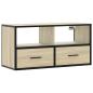 Preview: TV-Schrank Sonoma-Eiche 80x31x39,5 cm Holzwerkstoff und Metall