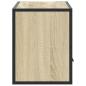 Preview: TV-Schrank Sonoma-Eiche 80x31x39,5 cm Holzwerkstoff und Metall