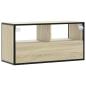 Preview: TV-Schrank Sonoma-Eiche 80x31x39,5 cm Holzwerkstoff und Metall