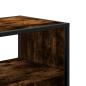 Preview: TV-Schrank Räuchereiche 100x31x39,5 cm Holzwerkstoff und Metall