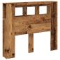 Preview: LED-Kopfteil Altholz-Optik 120x18,5x103,5 cm Holzwerkstoff