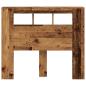 Preview: LED-Kopfteil Altholz-Optik 120x18,5x103,5 cm Holzwerkstoff