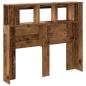Preview: LED-Kopfteil Altholz-Optik 120x18,5x103,5 cm Holzwerkstoff